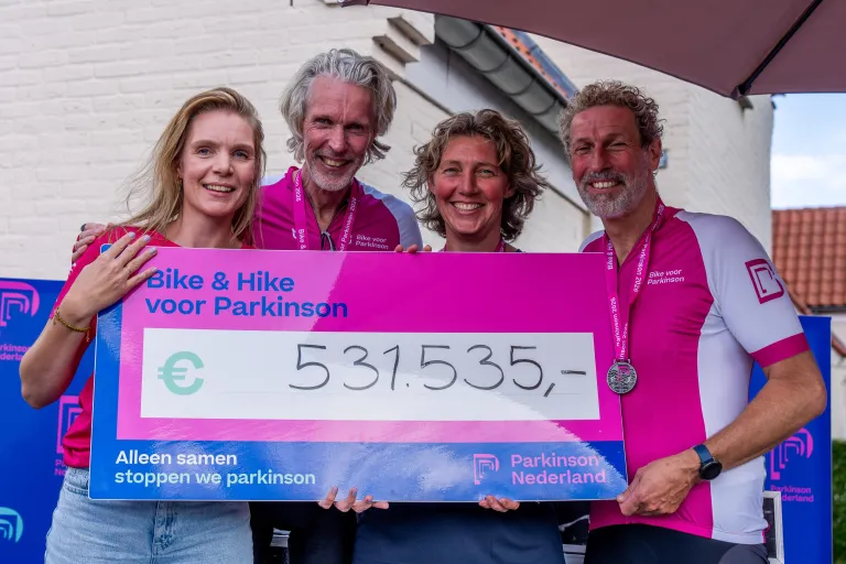 Bike & Hike van ParkinsonNederland haalt recordbedrag van €531.535 op